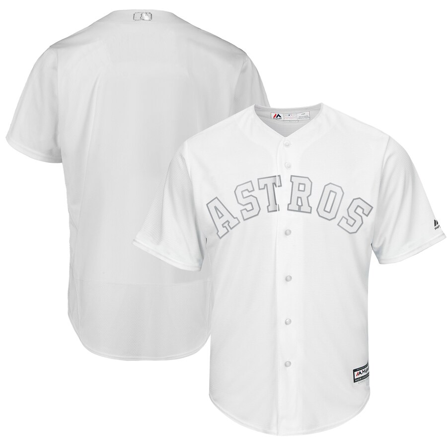 Men's Houston Astros Majestic White 2019 Players' Weekend Replica Team Stitched MLB Jersey